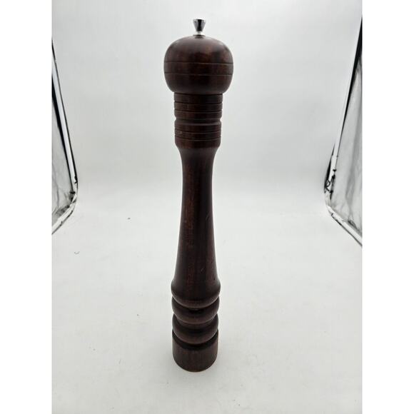Vintage Mr. Dudley Wood Pepper Grinder Mill 13" tall. MCM - Picture 8 of 8